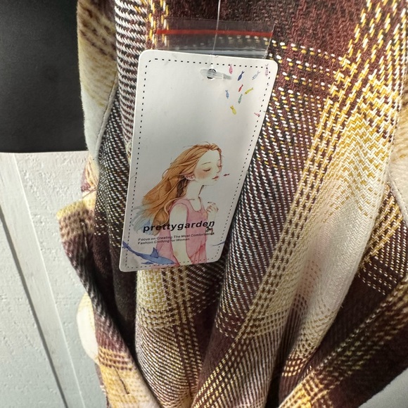 Pretty Garden Women's Plaid Shacket Flannel Size XXL EUC - Picture 9 of 9